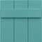 Ekena Millwork 12"W x 12"H True Fit PVC Joined Board-n-Batten Shutters Sample, Pure Turquoise SAMPLE-TFPBBPT - alternate 1